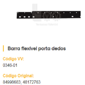 Barra dos Dedos (Régua) 23 Pés 84998683 NEW HOLLAND