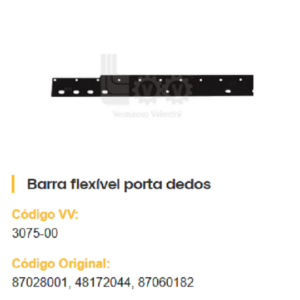 BARRA DOS DEDOS 25 PÉS ESQUERDA 87028001