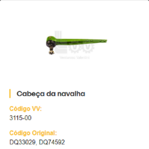Cabeça da Navalha DQ33029